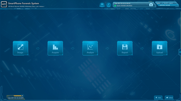 Physical Extraction, Mobile phone data acquisition, data analysis software