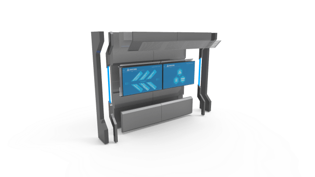 通道式电视墙造型 (1)